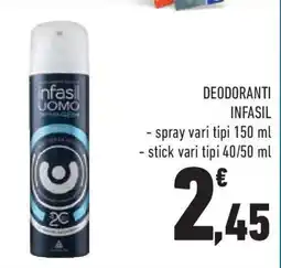 Conad Superstore Deodoranti INFASIL offerta