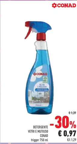 Conad Superstore Detergente vetri e mutiuso CONAD offerta