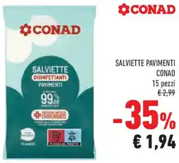 Conad Superstore Salviette pavimenti CONAD offerta