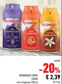 Conad Superstore Deodorante spray CONAD offerta