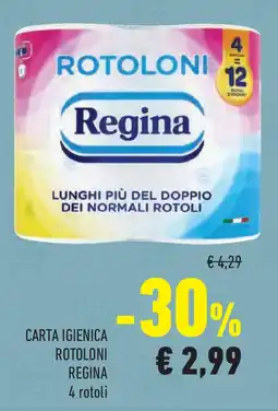 Conad Superstore Carta igienica rotoloni REGINA offerta