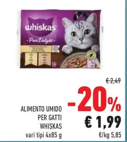 Conad Superstore Alimento umido per gatti WHISKAS offerta