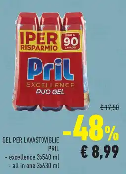 Conad Superstore Gel per lavastoviglie PRIL offerta