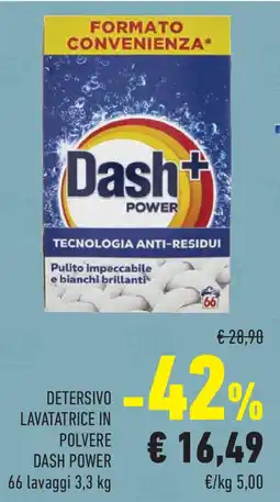 Conad Superstore Detersivo lavatatrice in polvere DASH POWER offerta