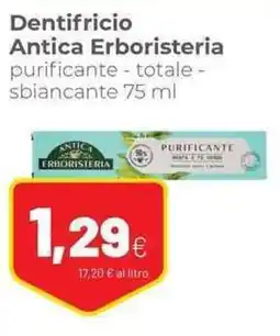 Coop Dentifricio Antica Erboristeria purificante totale sbiancante offerta