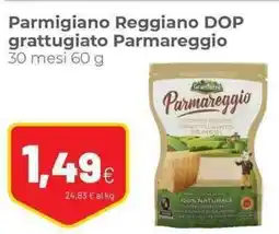 Coop Parmigiano Reggiano DOP grattugiato Parmareggio 30 mesi offerta