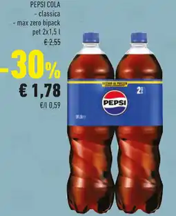 Conad PEPSI COLA classica max zero bipack pet offerta
