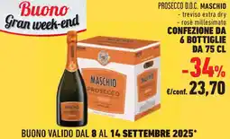 Conad Superstore Prosecco D.O.C. MASCHIO offerta