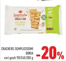 Conad Superstore Crackers semplicissimi DORIA offerta