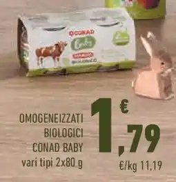 Conad Superstore Omogeneizzati biologici CONAD BABY offerta