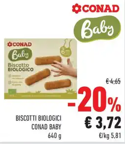 Conad Superstore Biscotti biologici CONAD BABY offerta