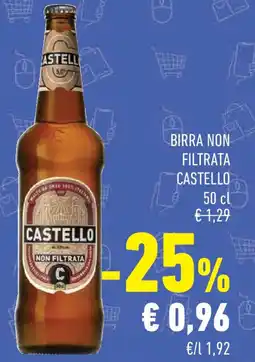 Conad Superstore Birra non filtrata CASTELLO offerta