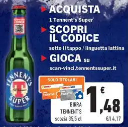 Conad Superstore Birra TENNENT'S offerta