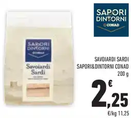 Conad Superstore Savoiardi sardi SAPORI&DINTORNI CONAD offerta