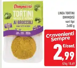 Conad Superstore Linea tortini DIMMIDISÌ offerta