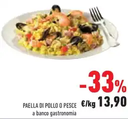 Conad Superstore Paella di pollo o pesce offerta