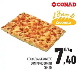Conad Superstore Focaccia genovese con pomodorini CONAD offerta