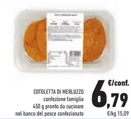 Conad Superstore Cotoletta di merluzzo offerta
