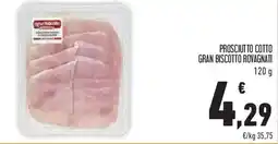 Conad Superstore Prosciutto cotto gran biscotto ROVAGNATI offerta
