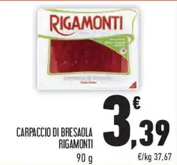 Conad Superstore Carpaccio di bresaola RIGAMONTI offerta