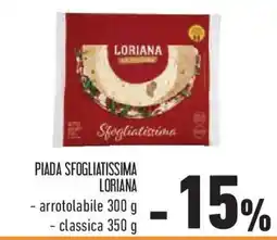 Conad Superstore Piada sfogliatissima LORIANA offerta
