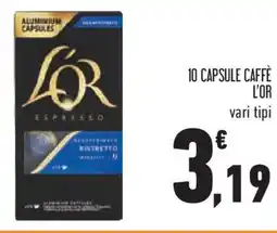 Conad Superstore 10 capsule caffè L'OR offerta