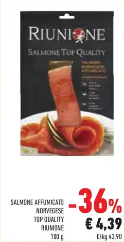 Conad Superstore Salmone affumicato norvegese top quality RIUNIONE offerta