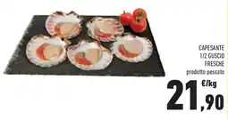 Conad Superstore Capesante 1/2 guscio fresche offerta