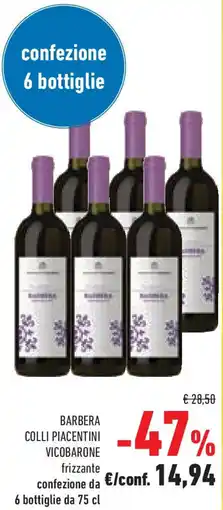 Conad Superstore Barbera colli piacentini VICOBARONE offerta