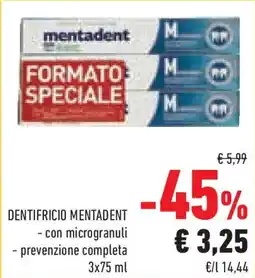 Conad Superstore Dentifricio MENTADENT offerta