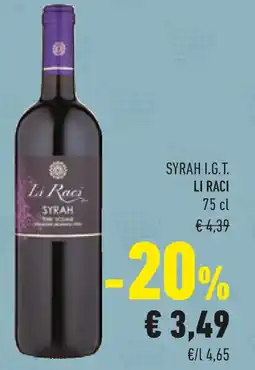 Conad Syrah I.G.T. LI RACI offerta