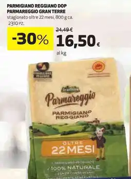 Ipercoop Parmigiano reggiano dop parmareggio GRAN TERRE offerta