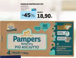 Ipercoop Pannolini pampers baby dry offerta