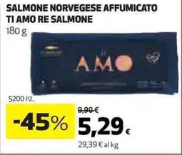 Ipercoop Salmone norvegese affumicato ti amo re salmone offerta