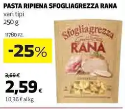 Ipercoop Pasta ripiena sfogliagrezza RANA offerta