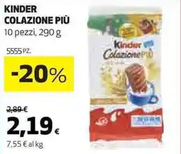 Ipercoop Kinder colazione più offerta