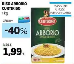 Ipercoop Riso arborio CURTIRISO offerta
