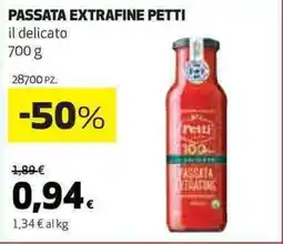 Ipercoop Passata extrafine PETTI offerta