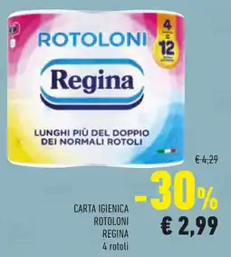 Conad Carta igienica rotoloni REGINA offerta