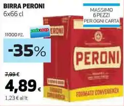 Ipercoop Birra PERONI offerta