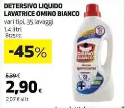 Ipercoop Detersivo liquido lavatrice OMINO BIANCO offerta