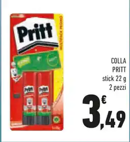 Conad Colla PRITT stick pezzi offerta
