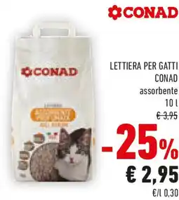 Conad Lettiera per gatti CONAD assorbente offerta