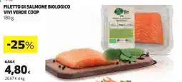 Ipercoop Filetto di salmone biologico VIVI VERDE COOP offerta
