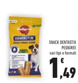 Conad Snack DENTASTIX PEDIGREE vari tipi e formati offerta