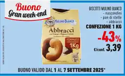 Conad Biscotti MULINO BIANCO nascondini pan di stelle abbracci offerta