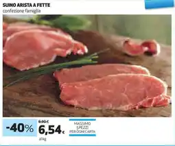 Ipercoop Suino arista a fette offerta