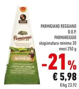 Conad Parmigiano reggiano D.O.P. PARMAREGGIO stagionatura minima 30 mesi offerta