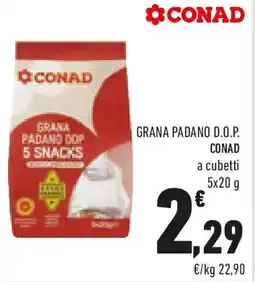 Conad Grana padano d.o.p. CONAD a cubetti offerta