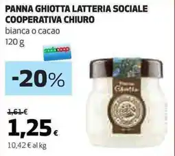 Ipercoop Panna ghiotta latteria sociale cooperativa chiuro offerta